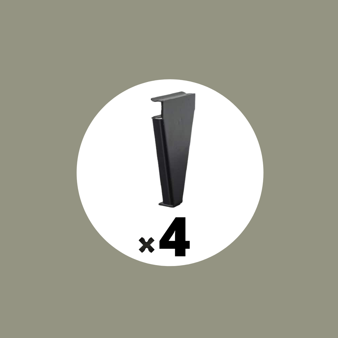 Lot de 4 pieds T - Connecteurs métalliques made in France