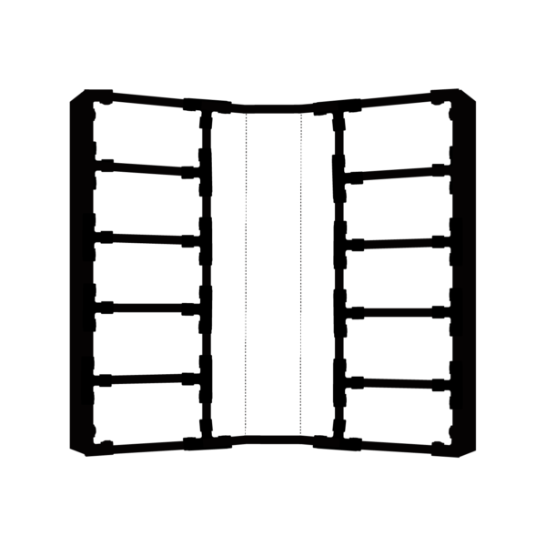 Bibliothèque d'angle sur mesure