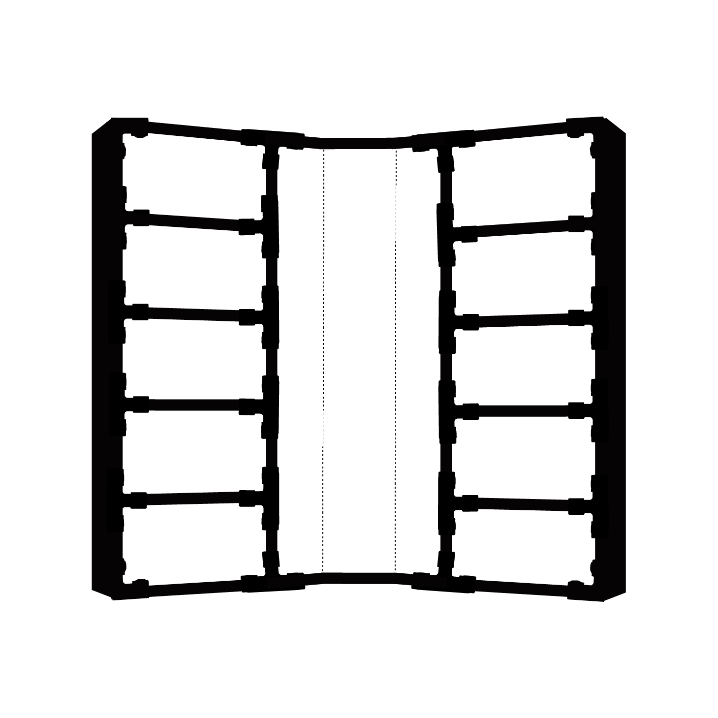 Bibliothèque d'angle sur mesure