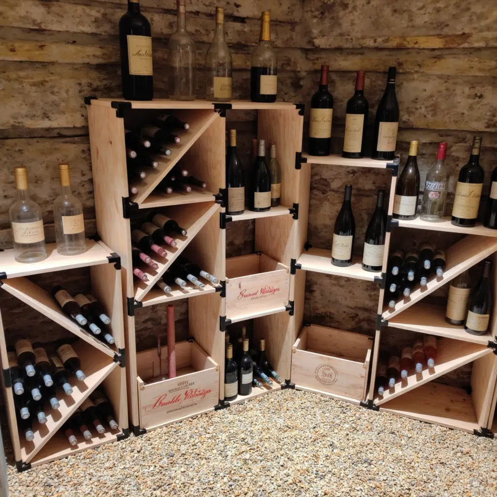 Cave à vin d’angle
