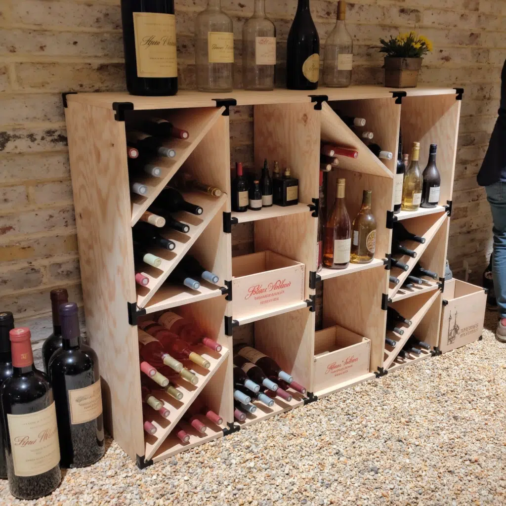 Range bouteilles en bois